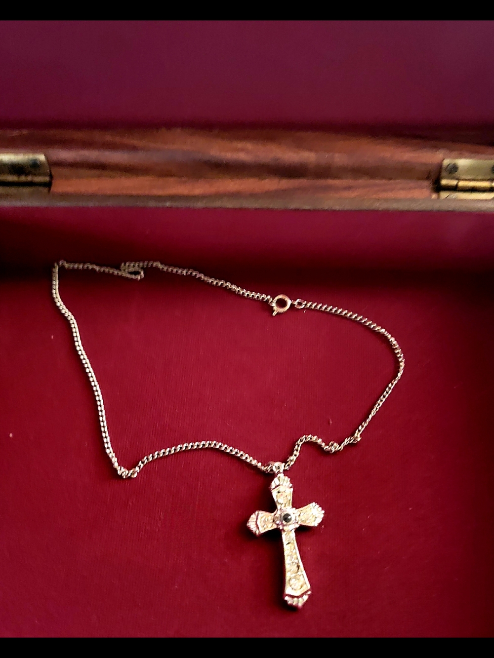 Silver Cross Pendant Necklace - Childrens Jewelry